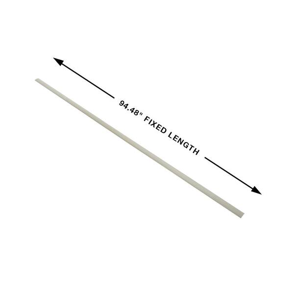 French Oak Long Beach 0.275 in. T x 1.85 in. W x 94.48 in. L Vinyl 3-in-1 Molding