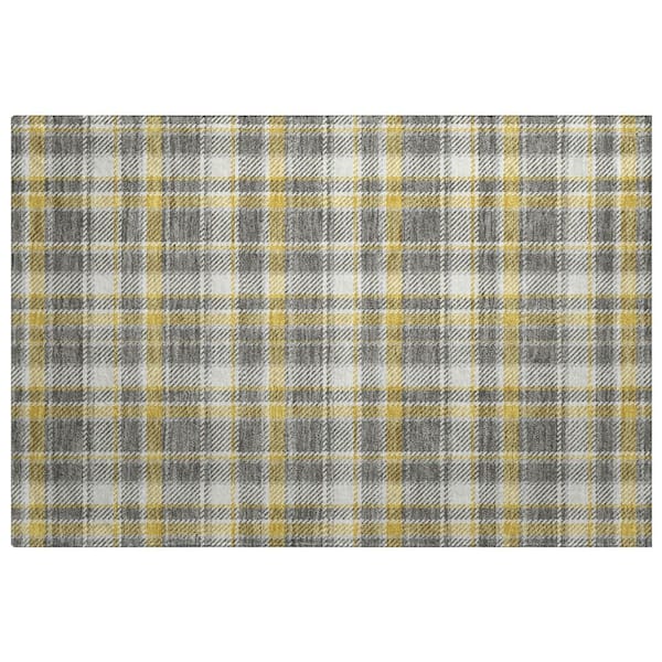 Dream Shag Premium Machine Washable Abstract ADS563 Gray 3 ft. x 4 ft. Area Rug