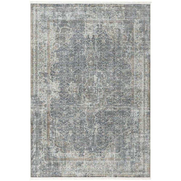 Unique Loom Baracoa La Cabana Fume Gray 7' 0 x 10' 0 Area Rug