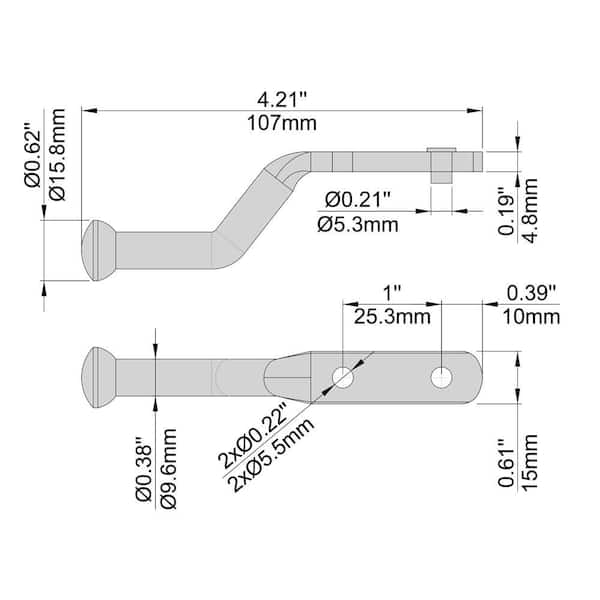 Black Self-Closing Gate Kit