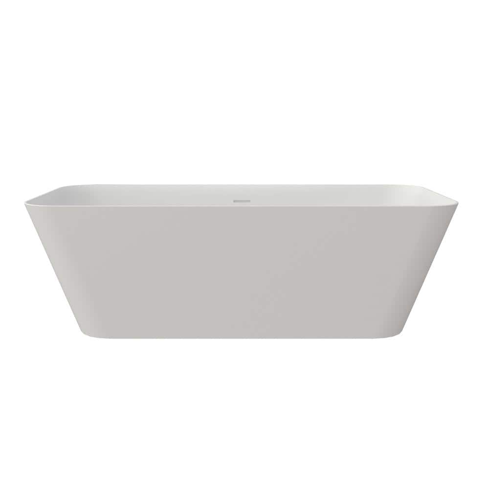 51 Inch Freestanding Stone Resin Tub, Modern Solid Surface Bathtub for Simple Bathroom Layout price history on PriceWatchPro