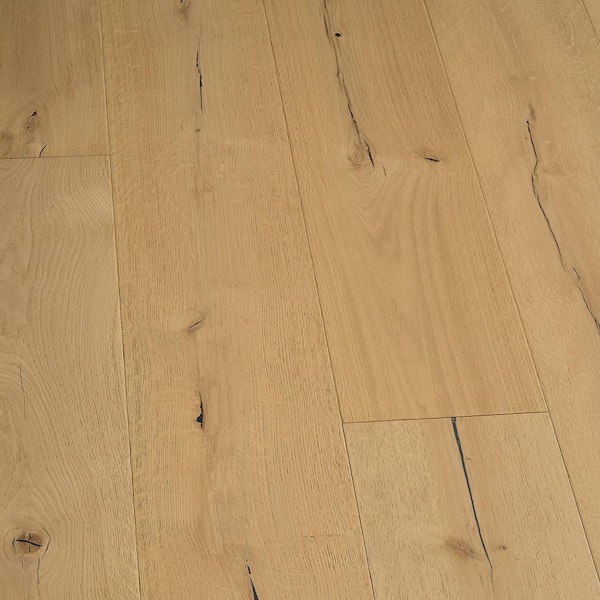 Malibu Wide Plank Biltmore French Oak 5/8 in. T x 9.4 in. W Tongue and Groove Wire Brush Engineered Hardwood Flooring (34.10 sq. ft./case)