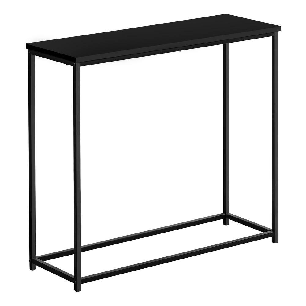 31.5 in. Black Rectangle Particle Board Console Table HD 2250 The