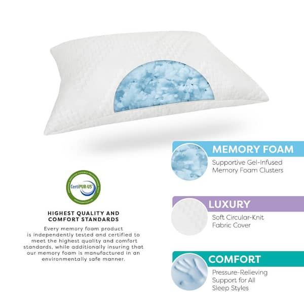 Foam cluster pillow sale