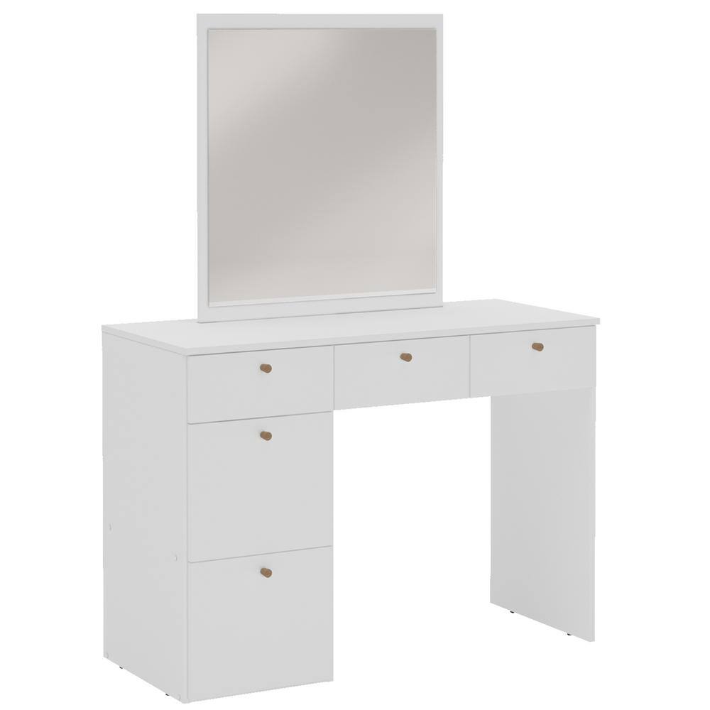 Dallas White Vanity with Mirror 401903230001 The Home Depot