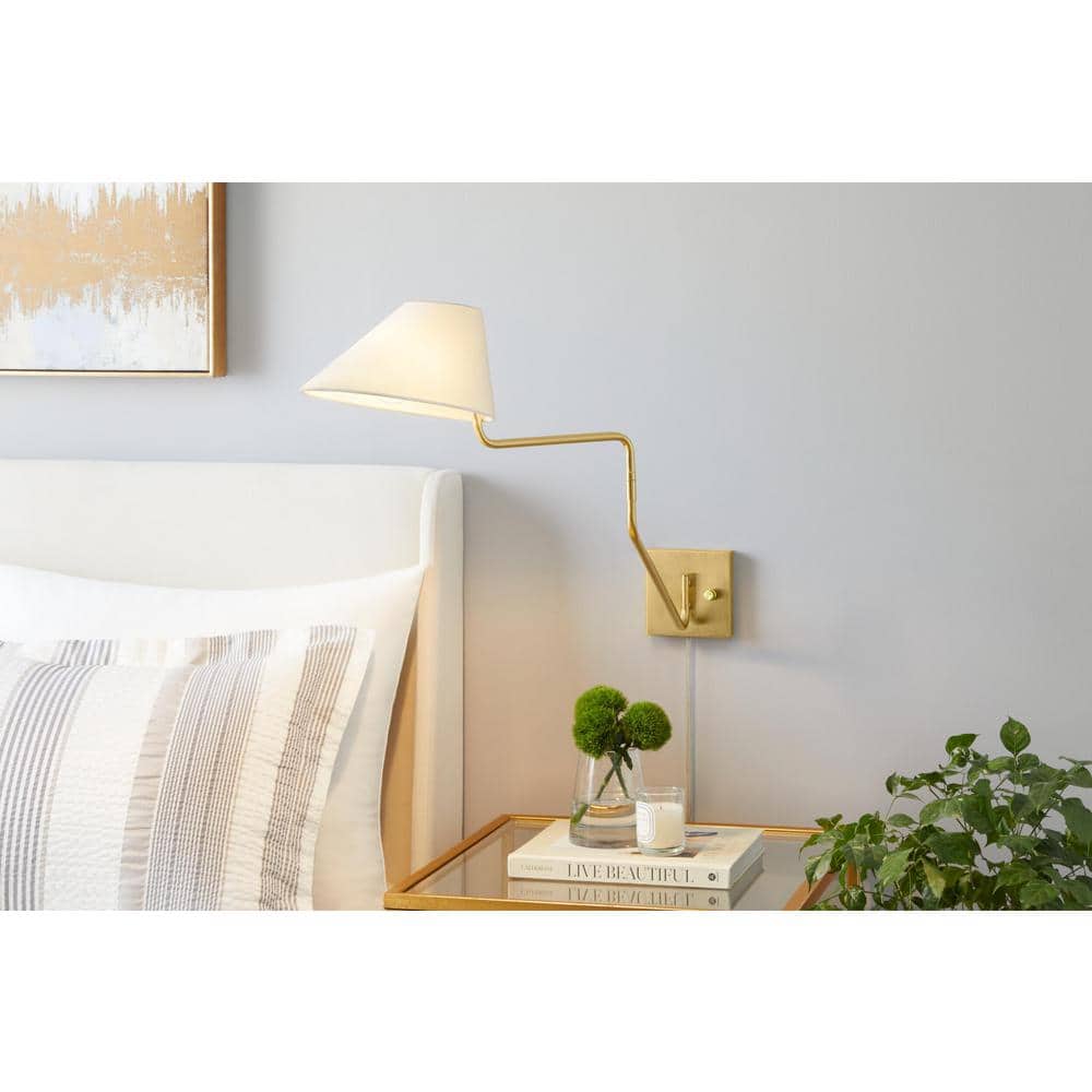 Elkhart 10.25 in. 1-Light Aged Brass Wall Sconce price history on PriceWatchPro