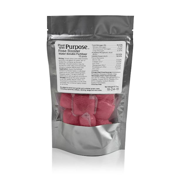 national PLANT NETWORK Plant with Purpose Rose Booster Water Soluble Fertilizer 2 lbs. (10-Pods)