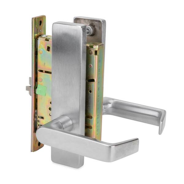 Taco DXML Series Brushed Chrome Passage Mortise Lock Door Handle with  Escutcheon Left-Handed Lever DXML10SELH26D - The Home Depot