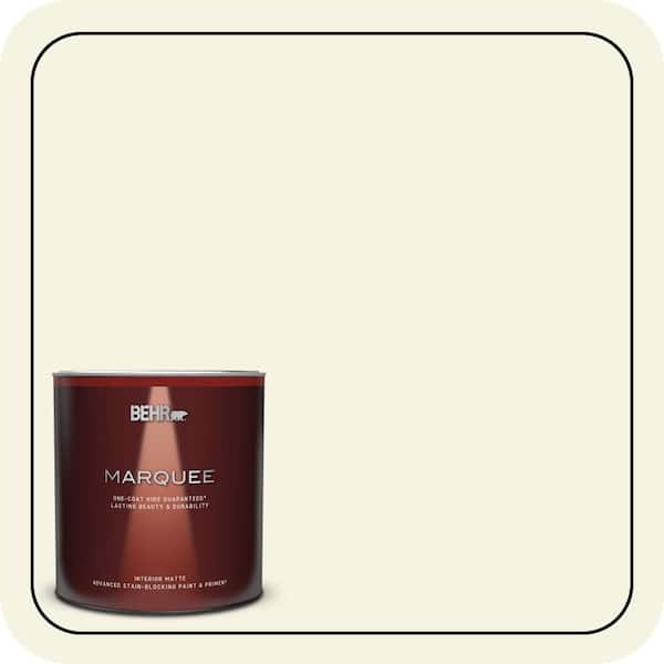 BEHR MARQUEE 1 qt. #M340-1 Cauliflower Matte Interior Paint & Primer