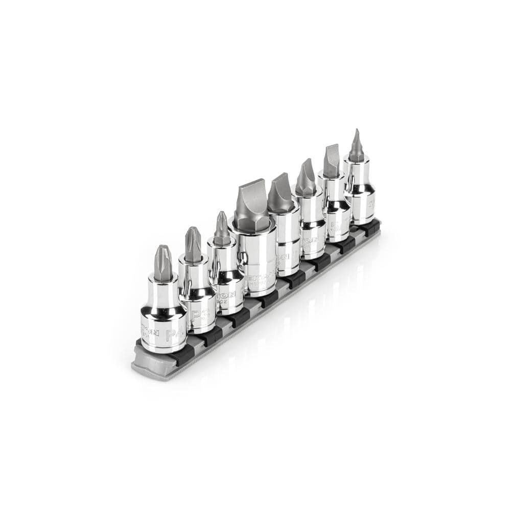 1/2 in. Drive Phillips/Slotted Bit Socket Set with Rail, 8-Piece (#2-#4,1/4-5/8 in.) price history on PriceWatchPro