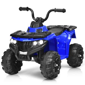 ATV Kids Ride-On ATV 4-Wheeler Quad MP3 and LED Headlight in Blue
