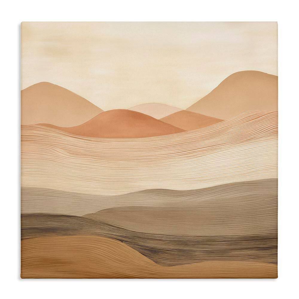 Layered Sand Dunes by Irena Orlov Unframed Nature Graphic Art Print 24 in. x 24 in. price history on PriceWatchPro