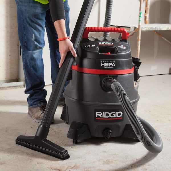 RIDGID 14 Gal. HEPA Commercial Shop Vacuum Wet Dry Vac with Filter