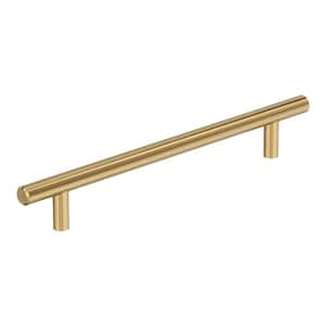 Bar Pulls 7 in. (178mm) Modern Champagne Bronze Bar Cabinet Pull