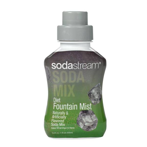 SodaStream 500ml Soda Mix - Diet Fountain Mist (Case of 4)