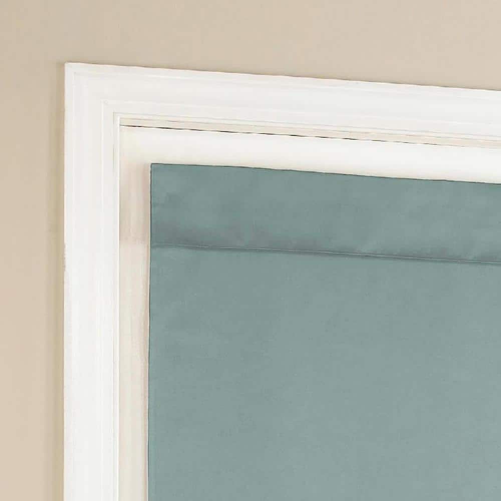 River Blue Extended Room Darkening Polyester Door Panel