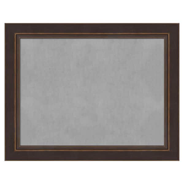 Amanti Art Lara Bronze 28 in. x 22 in. Framed Magnetic Board