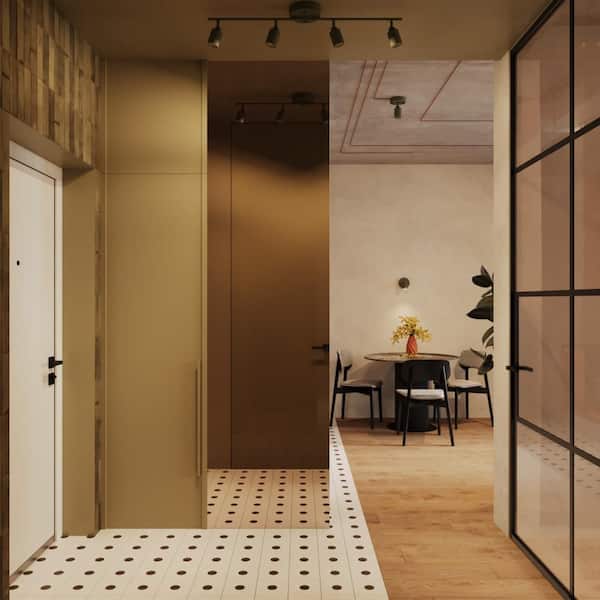 Shura 4-Light Dark Olive Integrated LED Track Light w/ Rotatable Heads 3 ft. Fixed Track Lighting Kit 3000K, 2240 Lumens