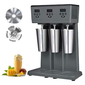SKYSHALO 2.16 qt. Grey 375-Watt x 3-Electric Milkshake