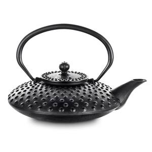 27 oz. Japanese Matte Black Cast Iron Teapot