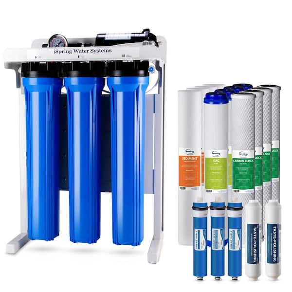 Light Commercial Tankless Reverse Osmosis Water Filtration System w/ Extra Filter Set, Removes up to 99% contaminants