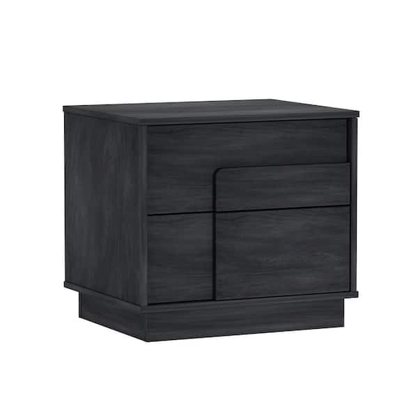 Manhattan Comfort Horizon Charcoal Grey 2-Drawer 21.7 in. W