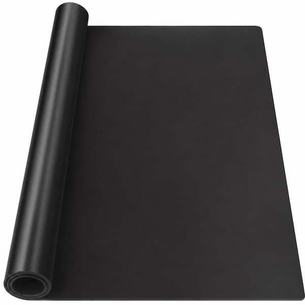 36 in. x 24 in. Silicone Mat Heat Resistant Mats for Countertop, Multipurpose Large Silicone Mats, Black