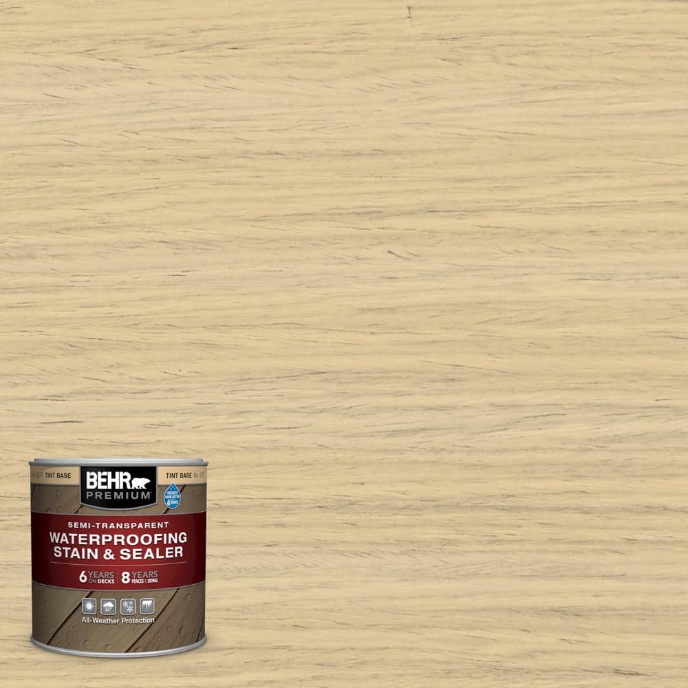8 oz. #ST-133 Yellow Cream Semi-Transparent Waterproofing Exterior Wood Sta