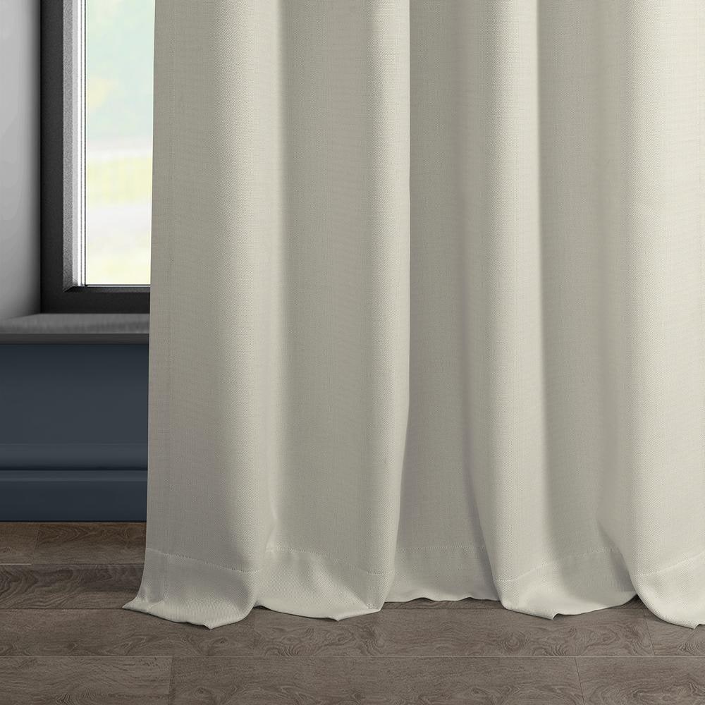 Birch Faux Linen Grommet Blackout Curtains 84 Inches Long