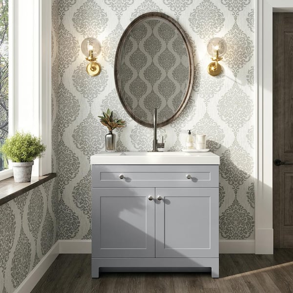 Bathroom-view-36.5-inch-pearl-gray-shaker-style-vanity-with-top