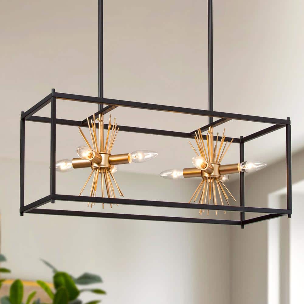 Uolfin Modern Farmhouse Sputnik Kitchen Island Chandelier 26