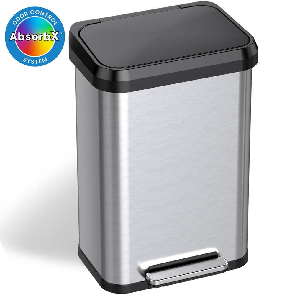 8 Gallon / 30 Liter SoftStep Semi-Round Step Pedal Trash Can – iTouchless  Housewares and Products Inc.