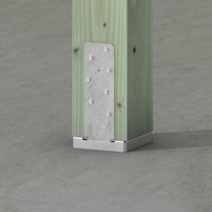 CBSQ Hot-Dip Galvanized Standoff Column Base for 6x6 Nominal Lumber with SDS Screws