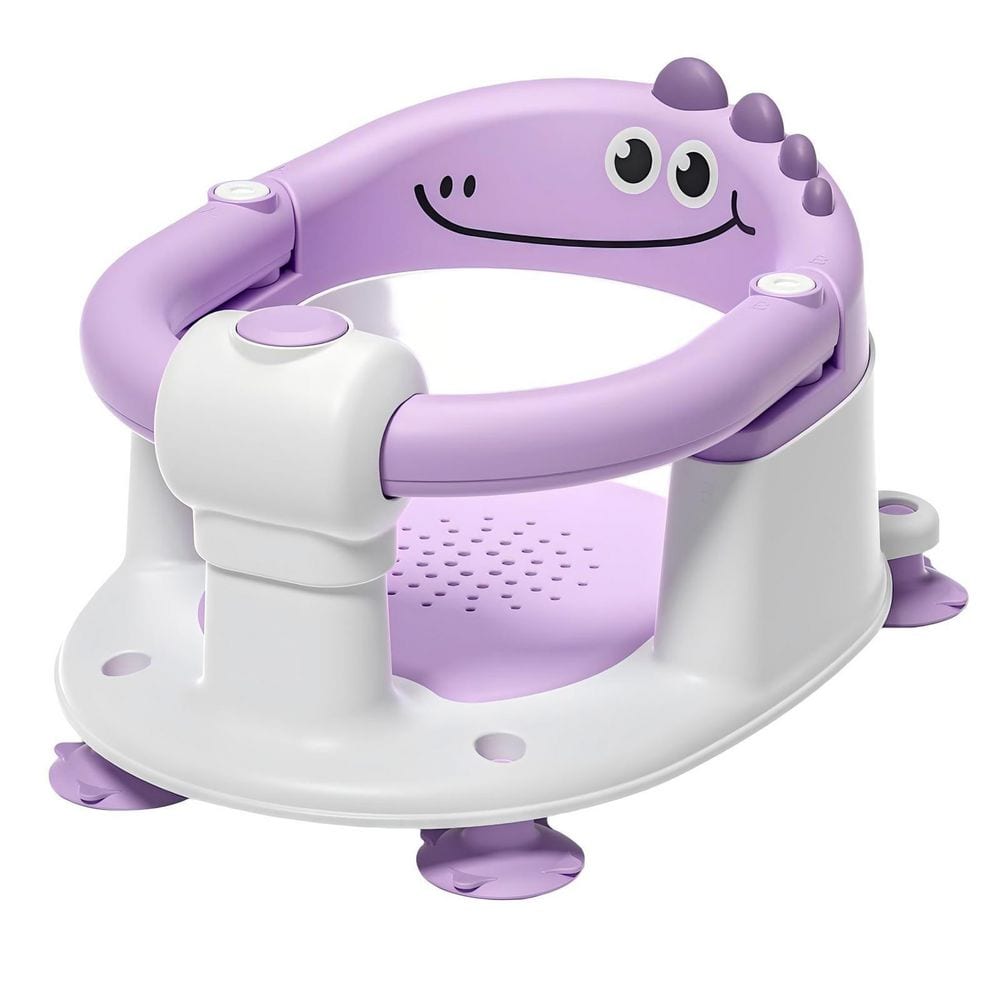 Baby Bath Seat for 6 Months & Up, Non‑Slip Portable Infant Toddler Bath Seat with 5 Pcs Waterproof Stickers, Lavender price history on PriceWatchPro