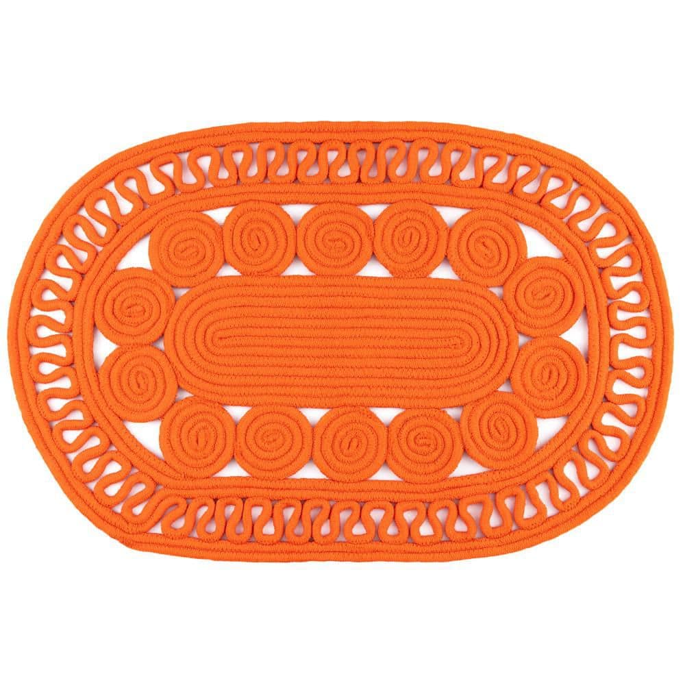 Reef Handwoven Oval Tangerine 3 ft. x 5 ft. Outdoor Oval Rug price history on PriceWatchPro