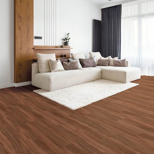 Achim Flex Flor Smoke 9-in Wide x 5-mm Thick Waterproof Luxury Vinyl Plank Flooring (24-sq ft)
