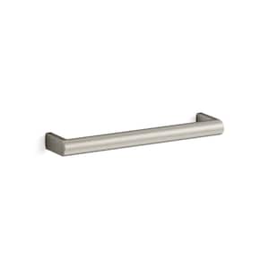 Components 7 in. (178 mm) Center-to-Center Vibrant Brushed Nickel Drawer Bar Pull