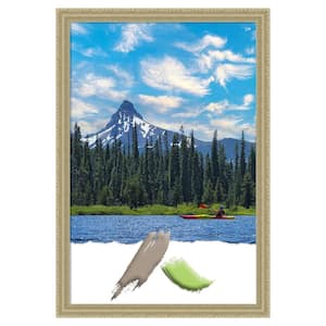 Champagne Teardrop Wood Picture Frame Opening Size 24x36 in.