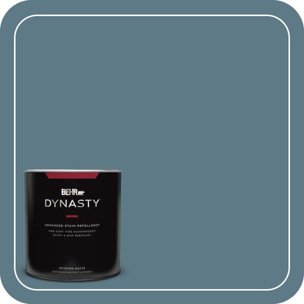 BEHR DYNASTY 1 qt. #ECC-54-2 Country Lake Matte Interior Stain-Blocking Paint and Primer