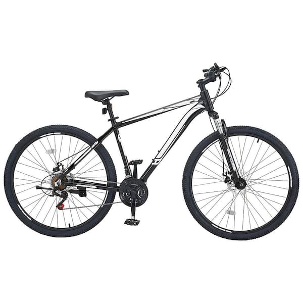 Mountain Bike, 29 in. MTB Bicycle with Front Suspension, 21 Speeds Shimano Twist Shifting, Aluminum Alloy Frame