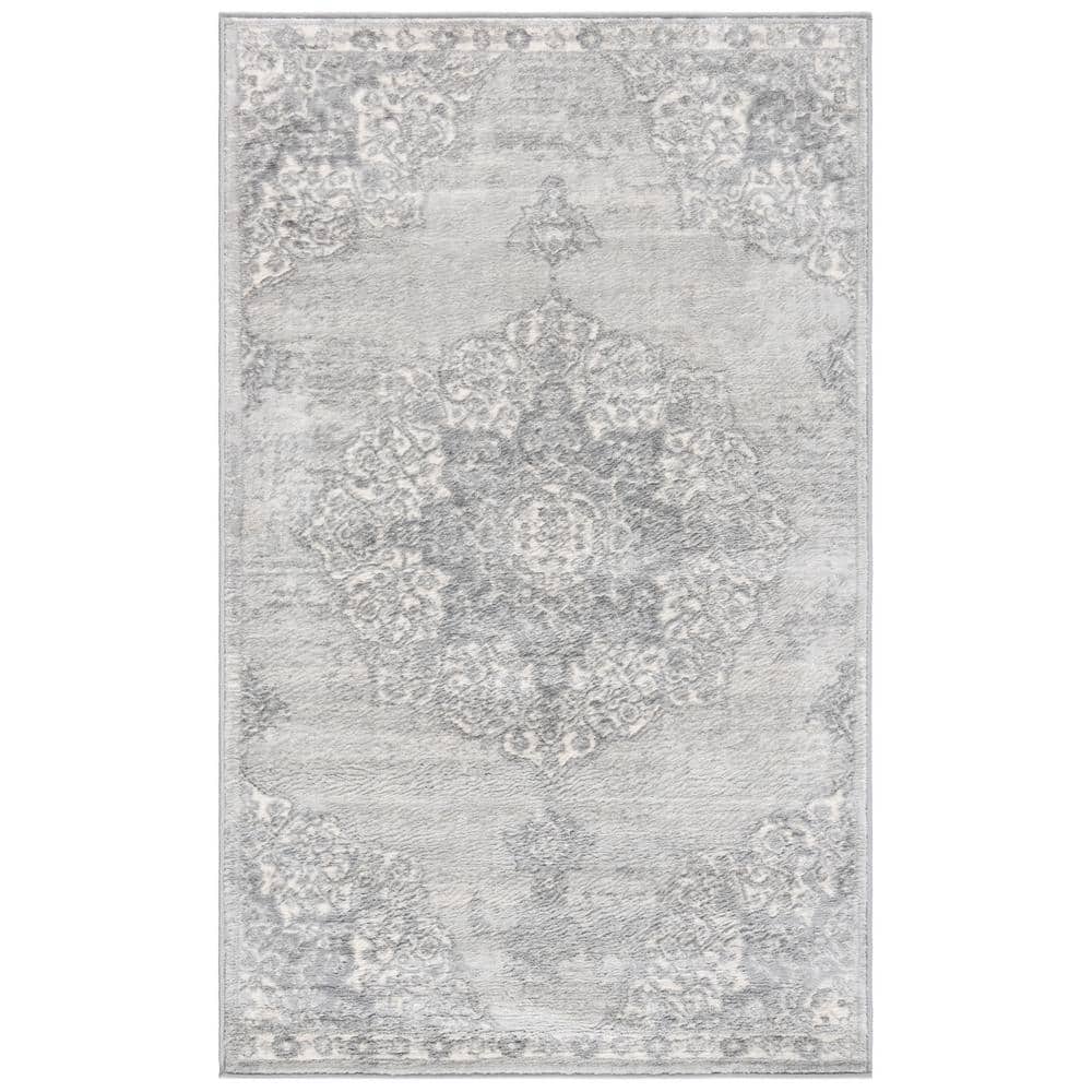 Brentwood Gray/Ivory 3 ft. x 5 ft. Geometric Area Rug price history on PriceWatchPro