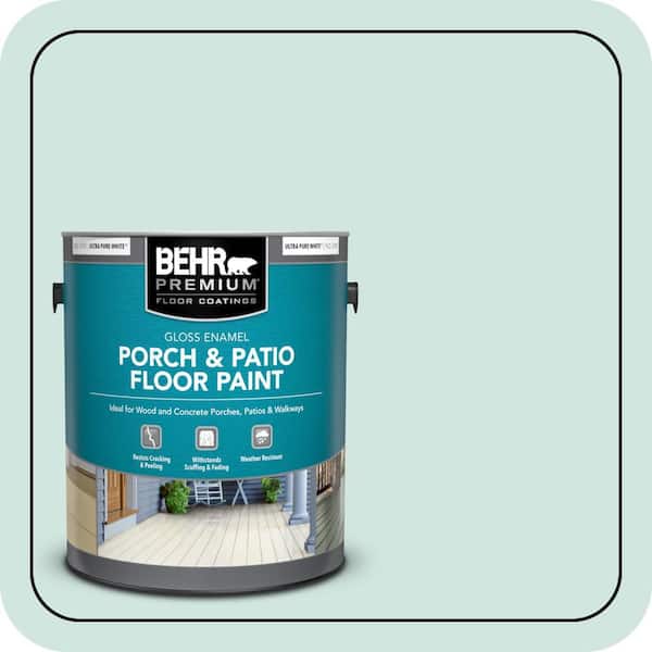 1 gal. Home Decorators Collection #HDC-CT-26A Seaglass Gloss Enamel Interior/Exterior Porch and Patio Floor Paint