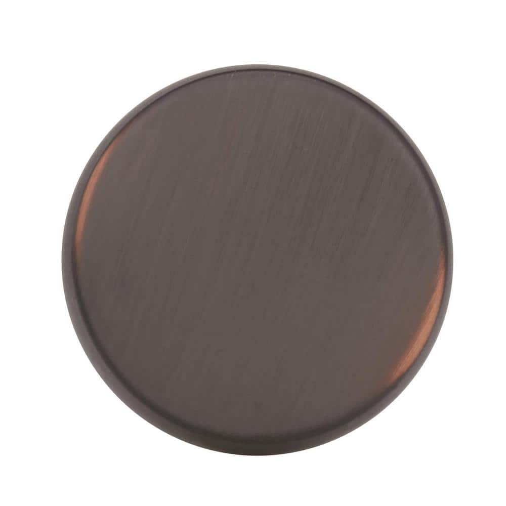 Oil Rubbed Bronze Round Cabinet Knob with Mounting Hardware