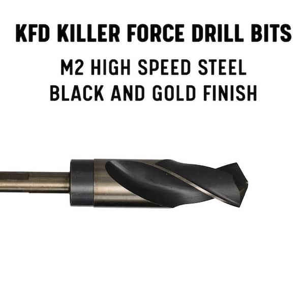 Drill America Reduced-Shank Drill Bit - High-Speed Steel 1-25/64" Size With Black Oxide Finish - View #6