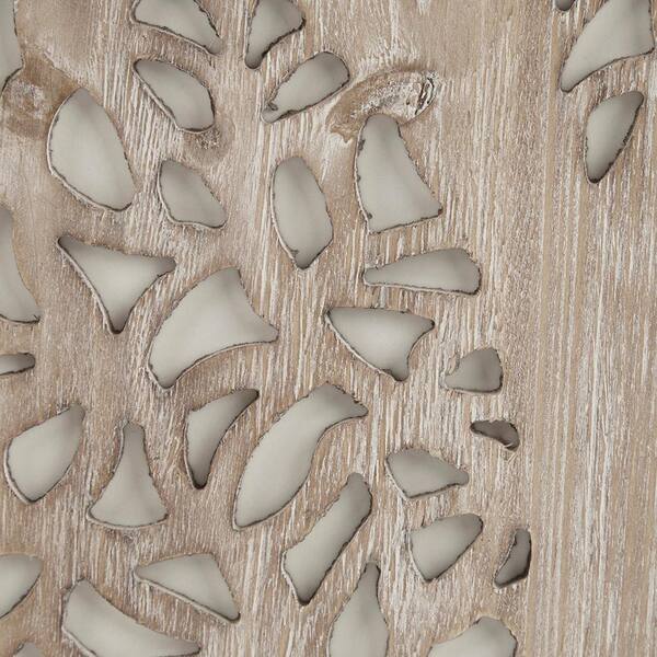 12 in. W x 36 in. H Natural Dimensional Laser Cut Tree Wooden