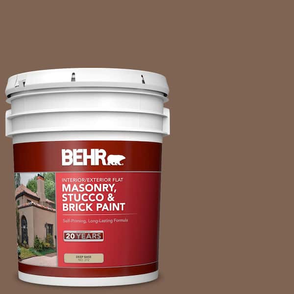 BEHR 5 gal. #N240-7 Joshua Tree Flat Interior/Exterior Masonry, Stucco and Brick Paint