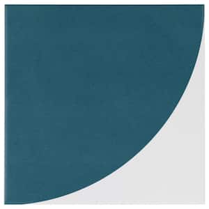 Stacy Garcia Tori Deco Teal 7.87 in. x 0.33 in. Matte Porcelain Floor and Wall Tile Sample