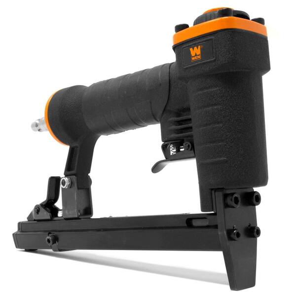 WEN 3/8 in. 20-Gauge T50 Crown Air-Powered Pneumatic Stapler for Upholstery and Woodworking