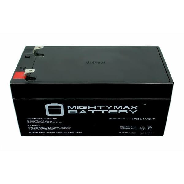Mighty Max 12V 3AH SLA Replacement Battery For Casil CA1233 - ML3-12 Sealed Lead Acid Battery