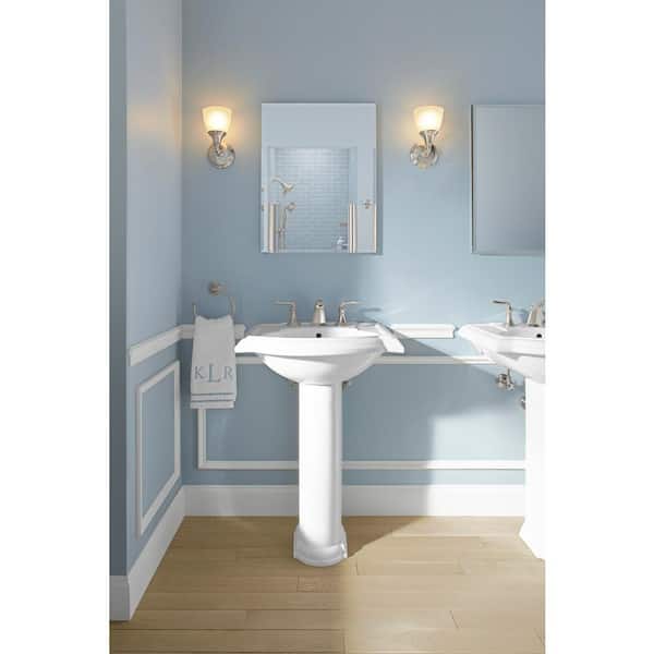 Devonshire 1 Light Brushed Nickel Indoor Bathroom Wall Sconce, Position Facing Up or Down, UL Listed